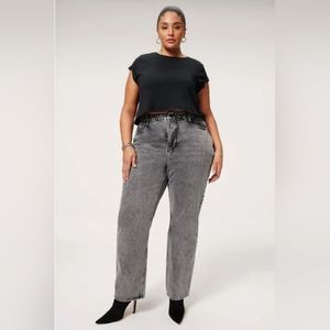 Good American Gray Always Fits Jeans